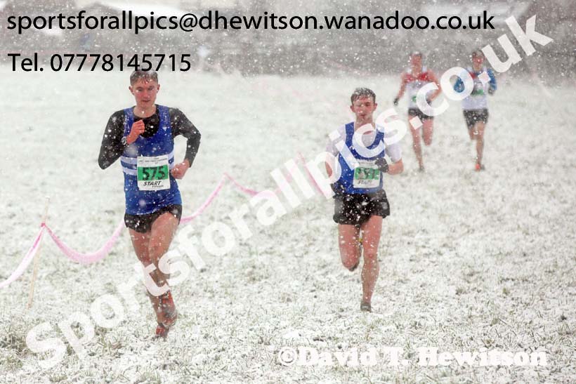 Mens under-20s North Eastern Cross Country, Sedgefield, County Durham. Photo: David T. Hewitson/Sports for All Pics